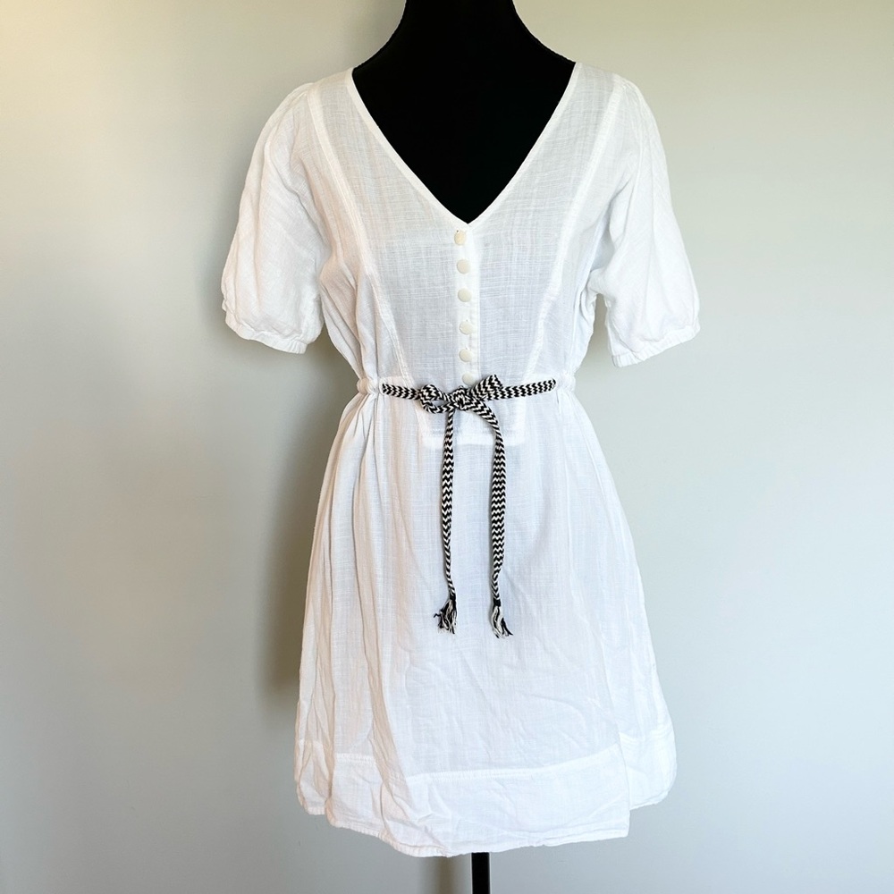 J.Crew White Cotton Mini Dress – Size 4